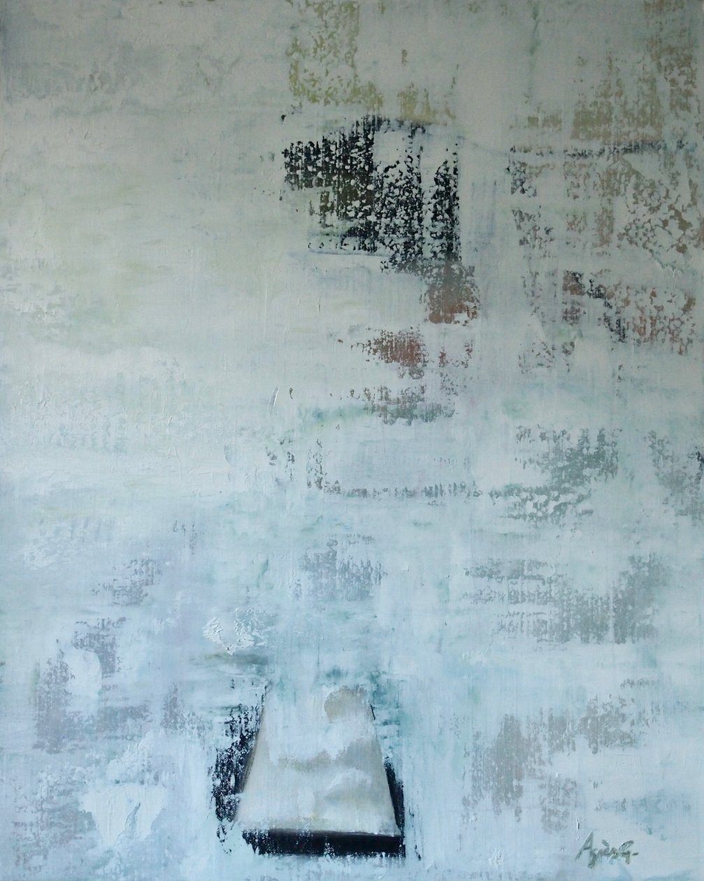 Diciembre, 2019, óleo sobre lienzo de Agnes Girardon