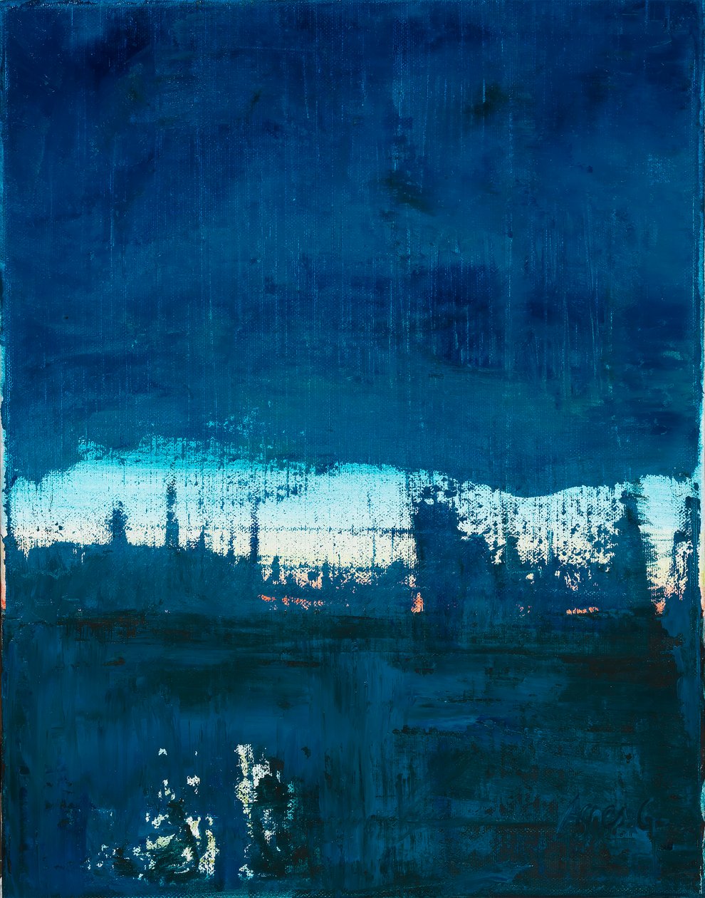 Tiempo 2, 2019 (óleo sobre lienzo) de Agnes Girardon