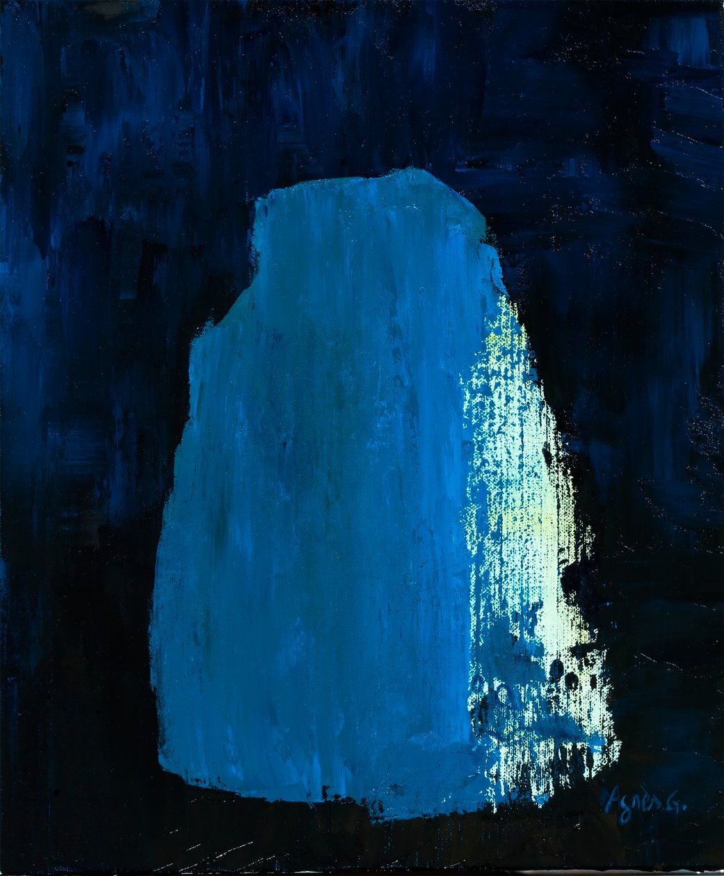 Tiempo 3, 2018 (óleo sobre lienzo) de Agnes Girardon