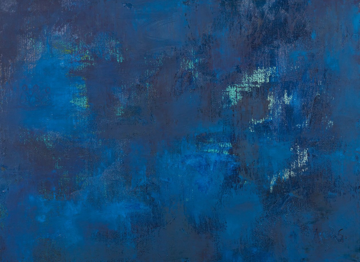 Universo, 2018 (óleo sobre lienzo) de Agnes Girardon