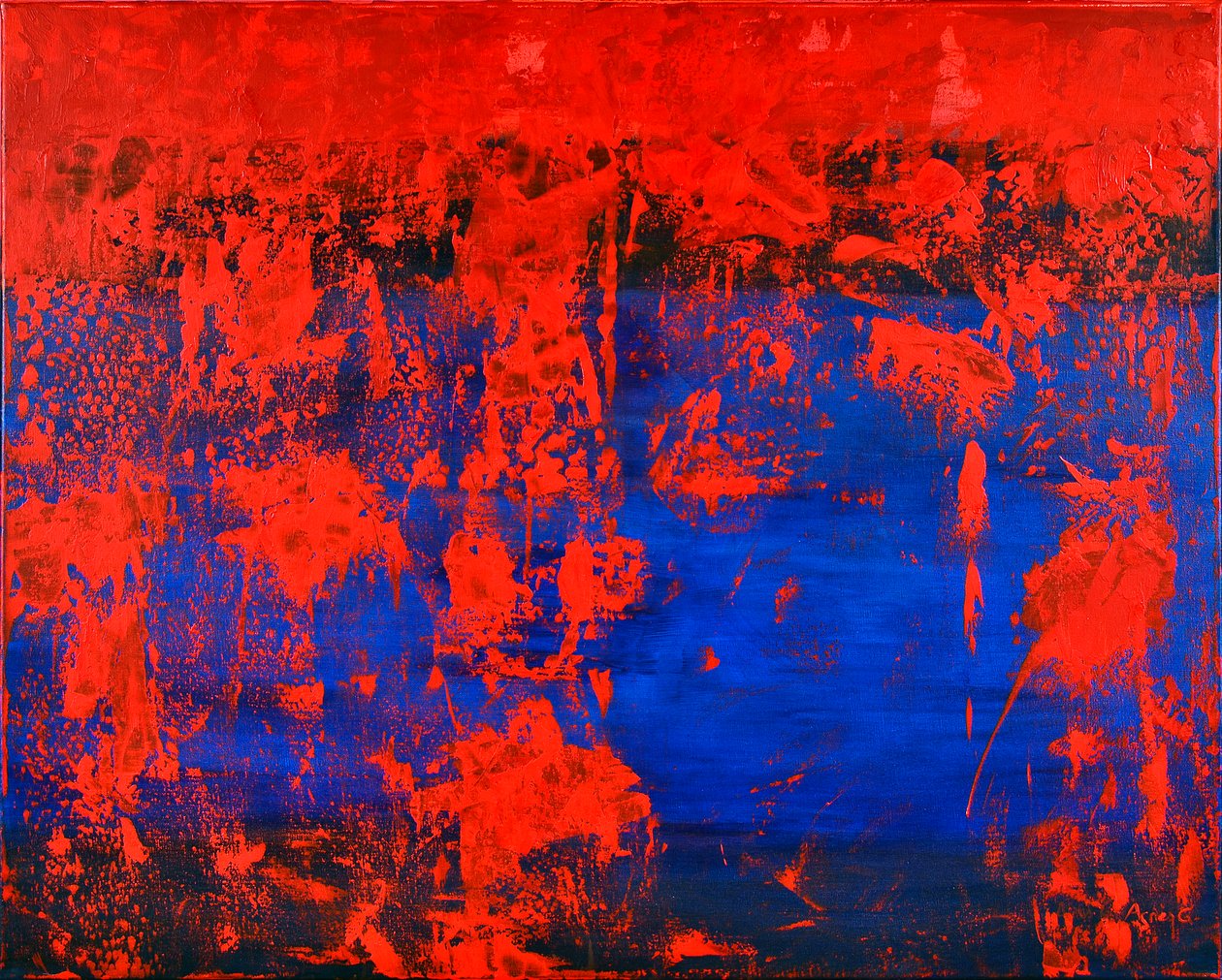 Sin título, 2017 (acrílico sobre lienzo) de Agnes Girardon