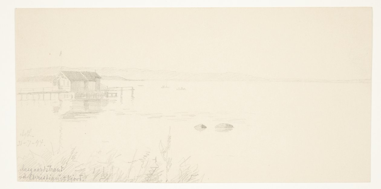 Playa de Aalsgaard en el fiordo de Christiania de Agnes Lunn