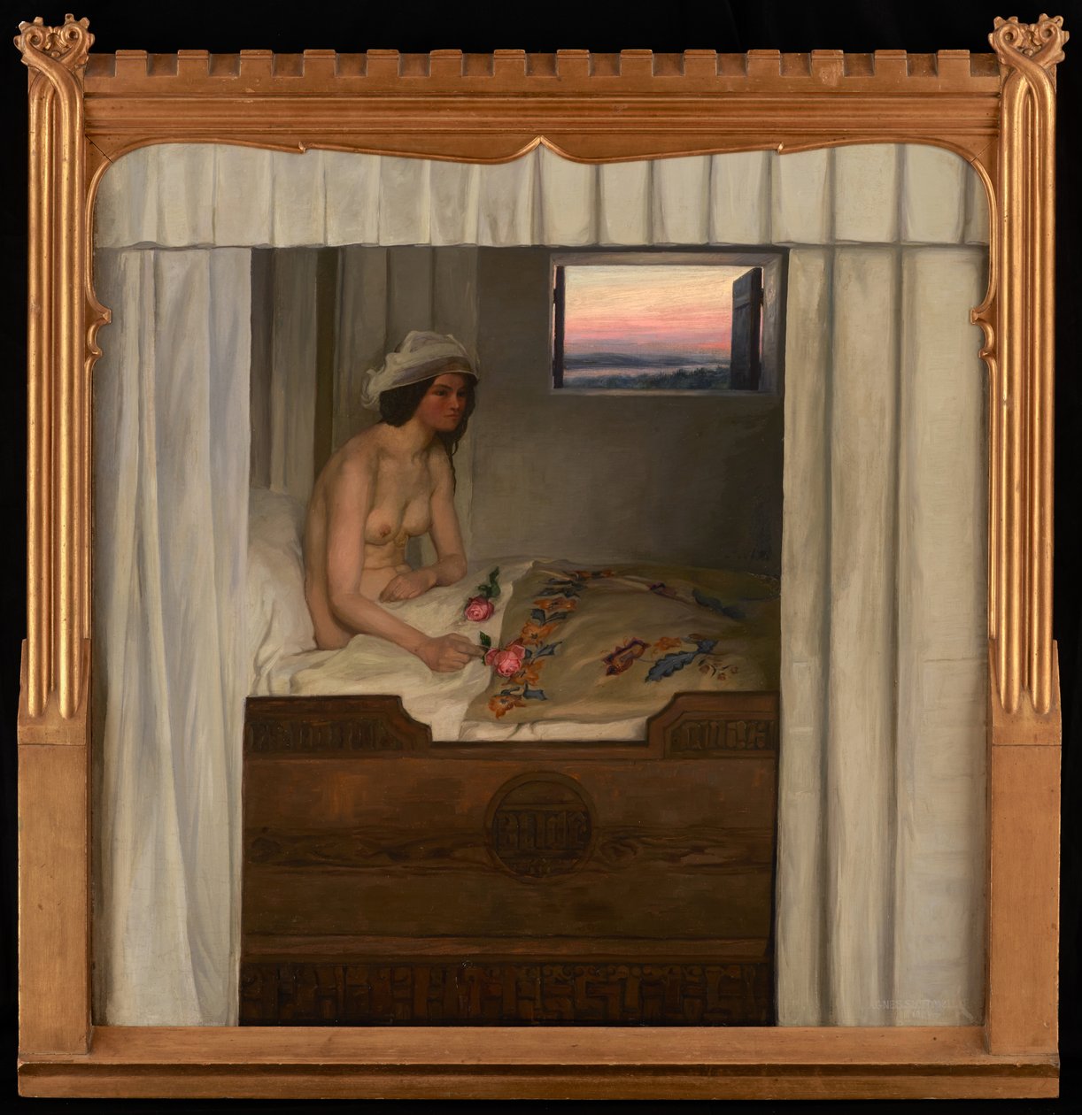 Jomfru Blidelil (La doncella Blidelil) (óleo sobre lienzo) de Agnes Slott-Muller