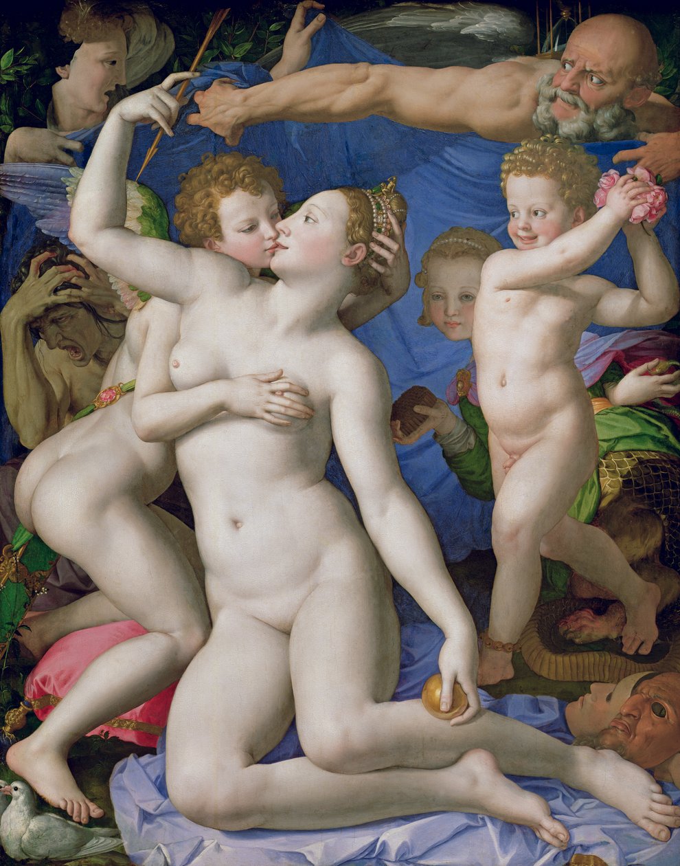 Una Alegoría con Venus y Cupido, c.1540-50 de Agnolo Bronzino