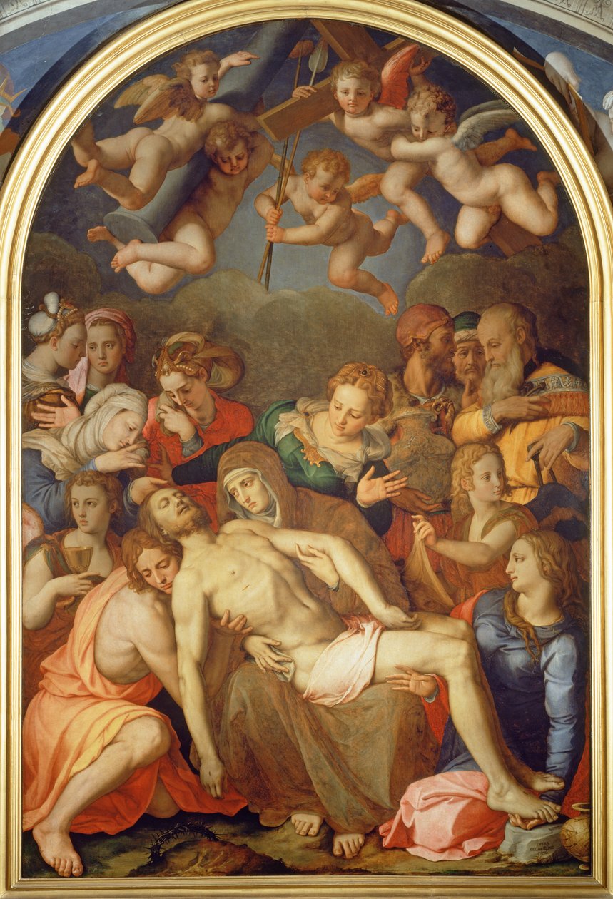 La Deposición, 1555 de Agnolo Bronzino