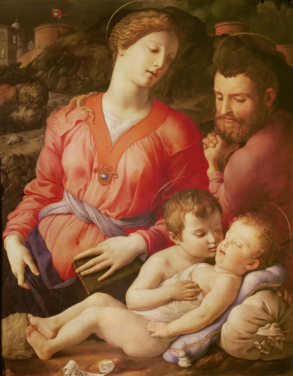 La Sagrada Familia Panciatichi, c. 1540 de Agnolo Bronzino