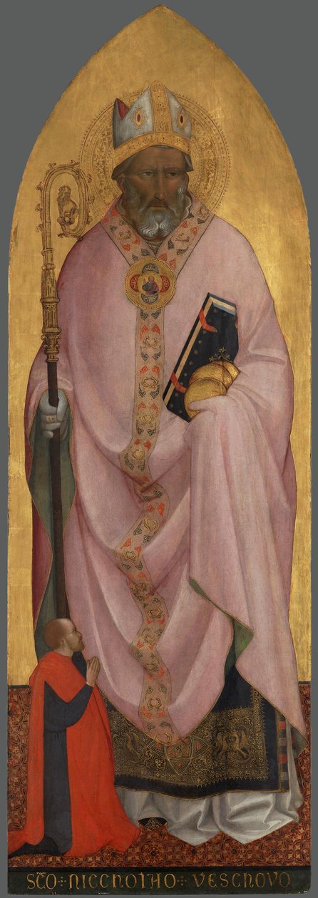 Hl. Nikolaus von Bari mit einem Stifter de Agnolo Gaddi