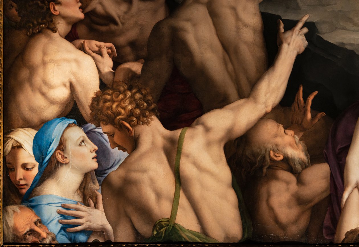 Capilla de los Medici: Descenso de Cristo al Limbo, detalle de Agnolo Bronzino