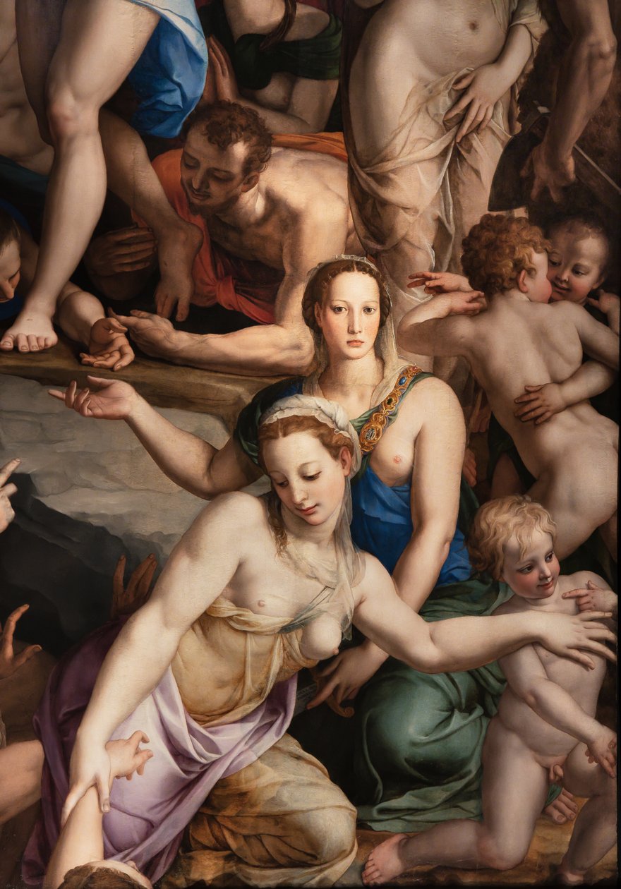 Capilla de los Medici: Descenso de Cristo al Limbo, detalle de Agnolo Bronzino