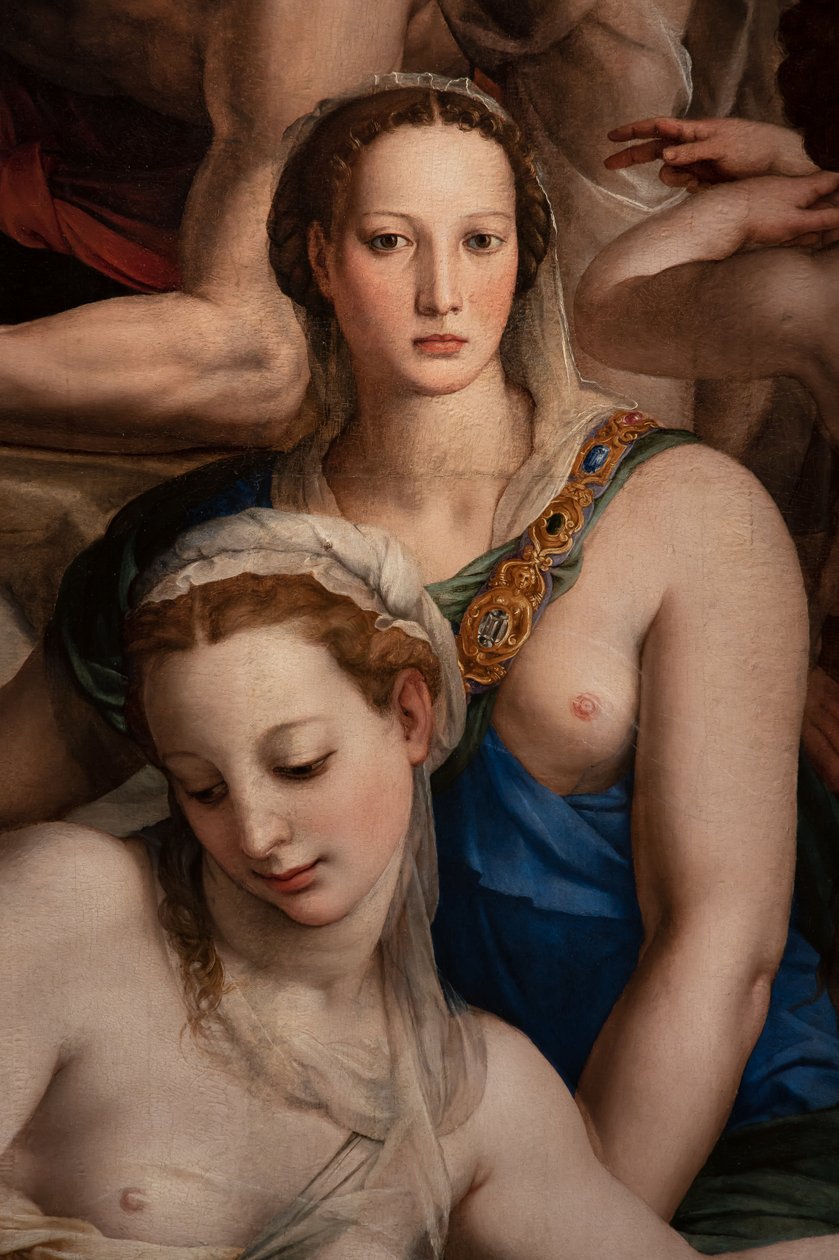 Capilla de los Medici: Descenso de Cristo al Limbo, detalle de Agnolo Bronzino
