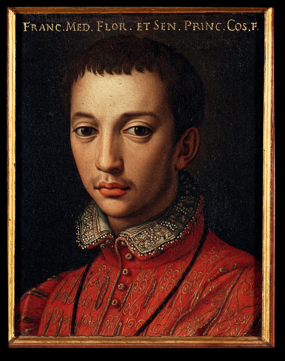 Retrato de Francisco I de Medici (1541-1587) Niño de Agnolo Bronzino
