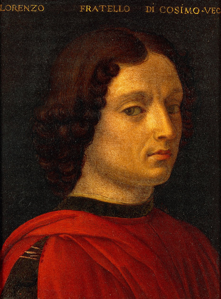 Retrato de Lorenzo de Medici el Viejo, por Agnolo Bronzino, circa 1565-1569 de Agnolo Bronzino