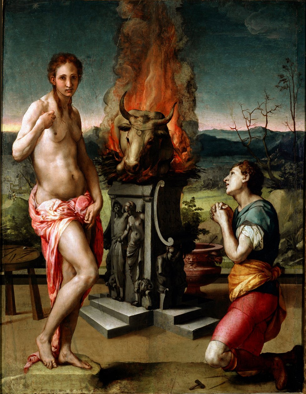 Pigmalión y Galatea de Agnolo Bronzino