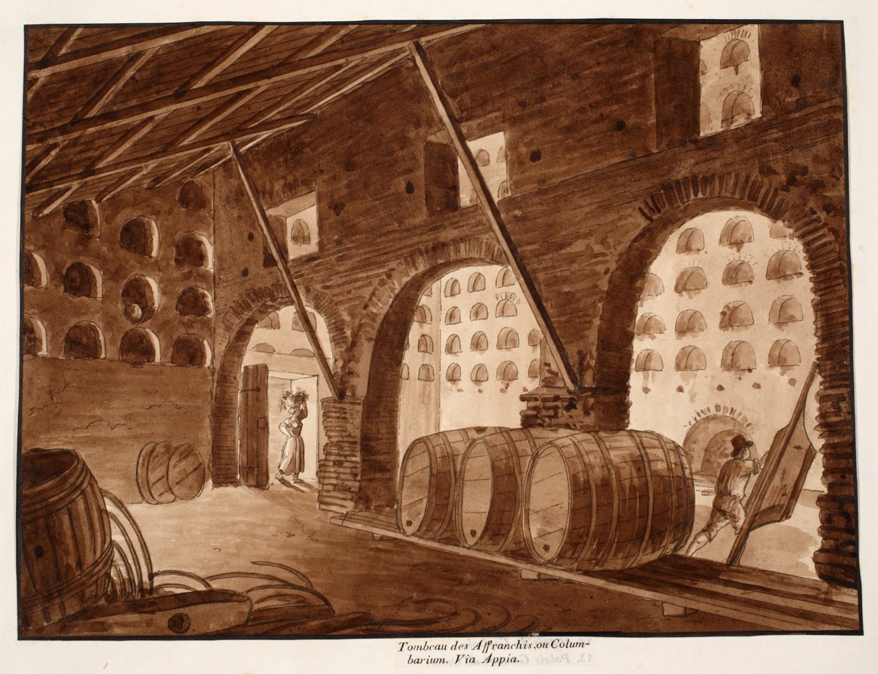 Columbario de los libertos de Augusto, 1833 de Agostino Tofanelli