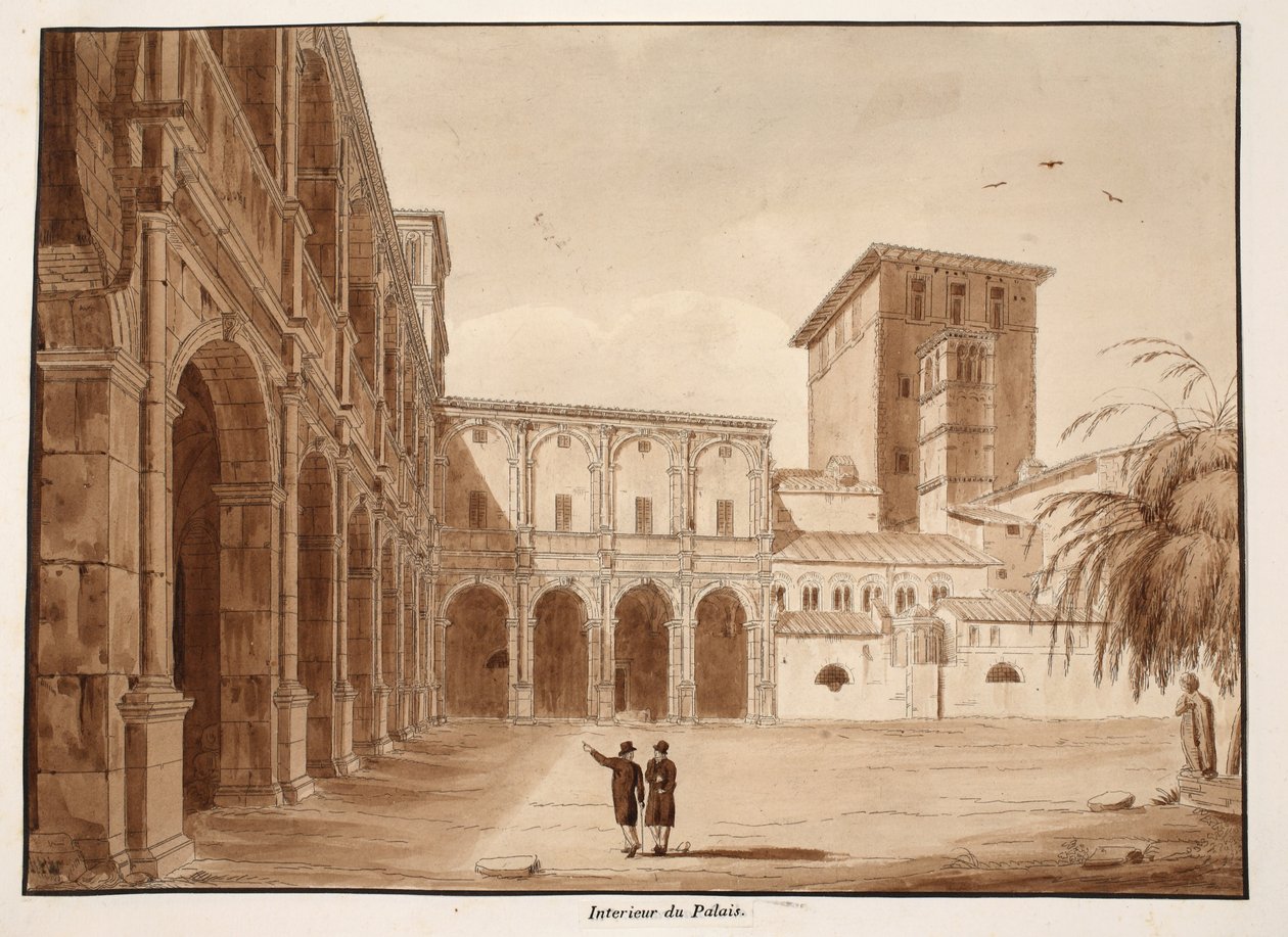 Dentro del Palazzo di Venezia, 1833 de Agostino Tofanelli