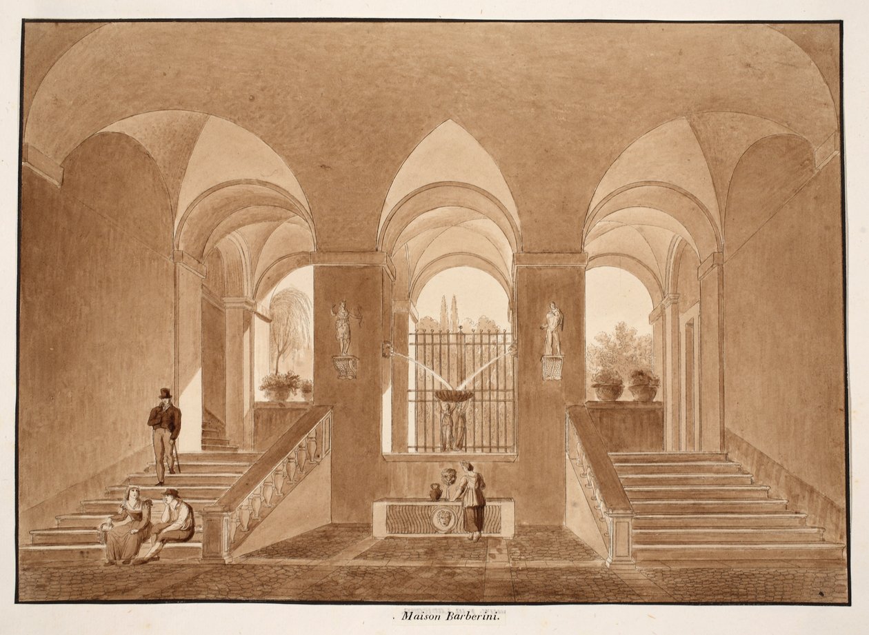 Palazzo Barberini, 1833 de Agostino Tofanelli