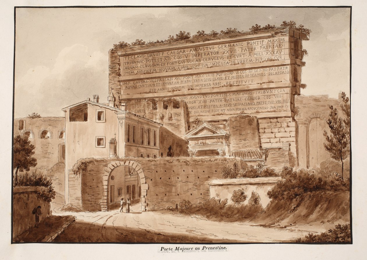 Porta Maggiore o Prenestina, 1833 de Agostino Tofanelli