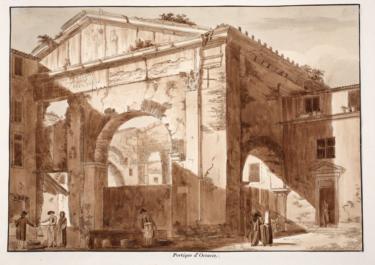 Pórtico de Octavia, 1833 de Agostino Tofanelli