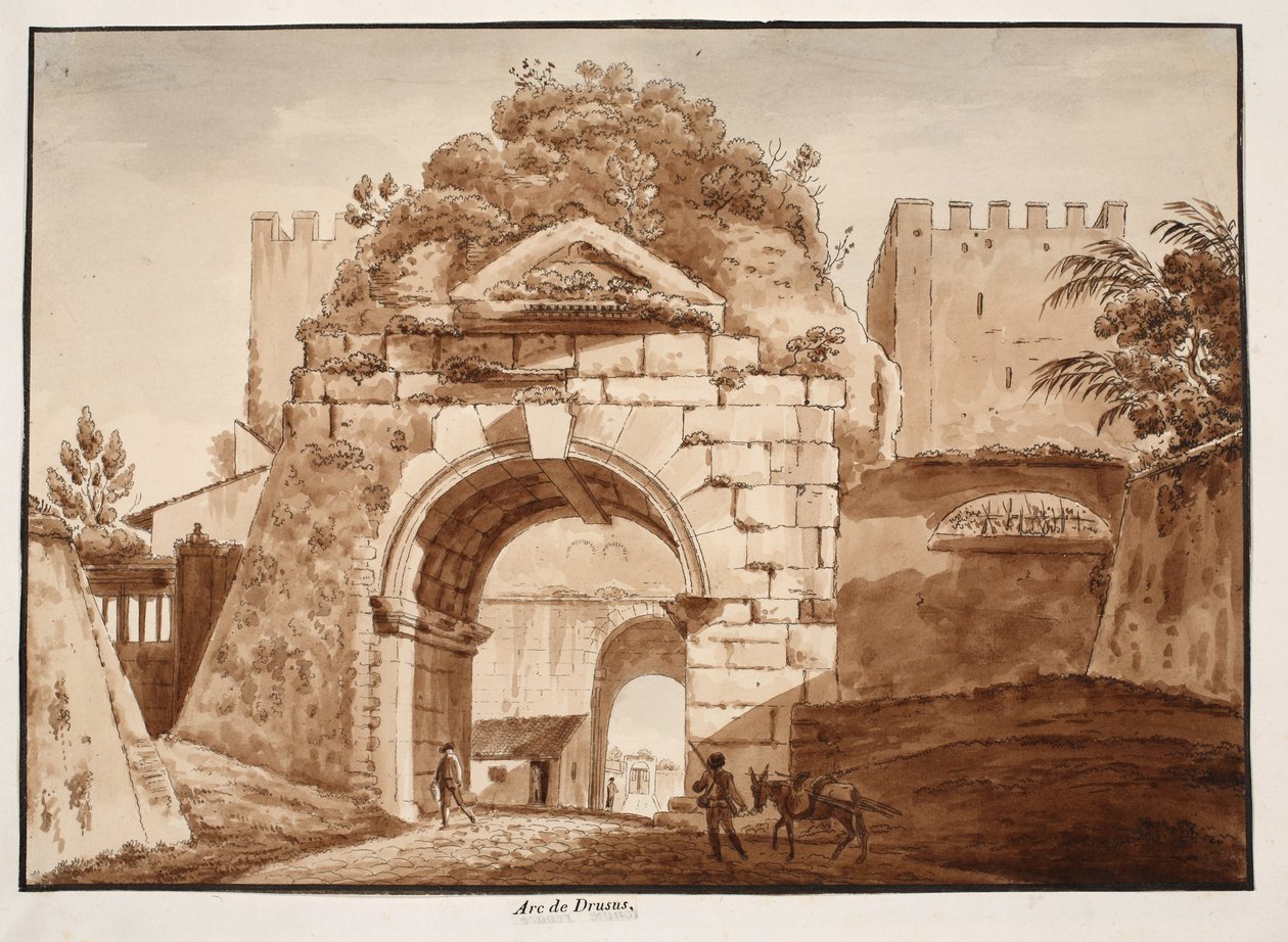 El Arco de Druso, 1833 de Agostino Tofanelli