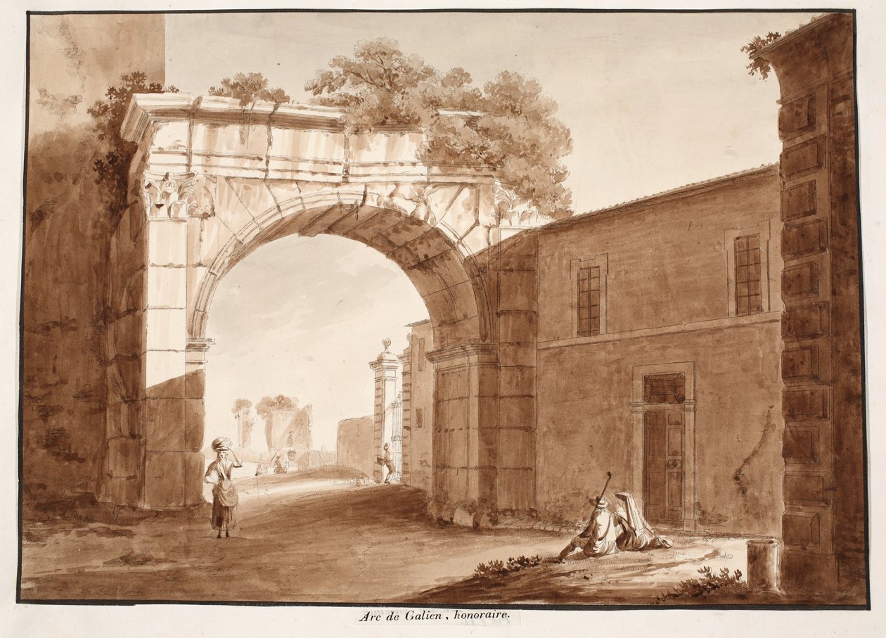El Arco de Galieno, 1833 de Agostino Tofanelli