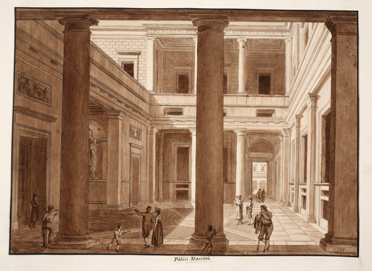 El Palazzo Massimo, 1833 de Agostino Tofanelli