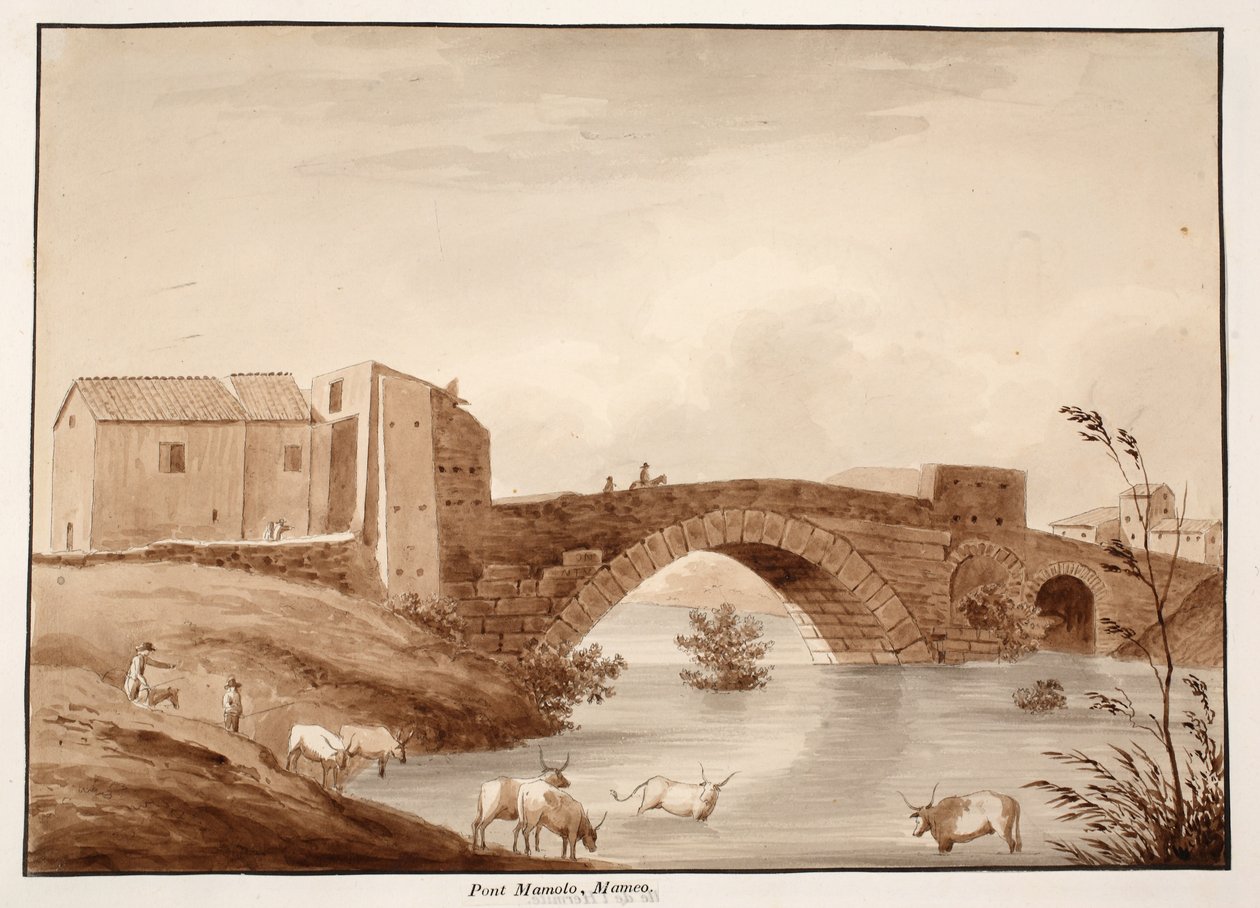 El Ponte Mammolo, 1833 de Agostino Tofanelli