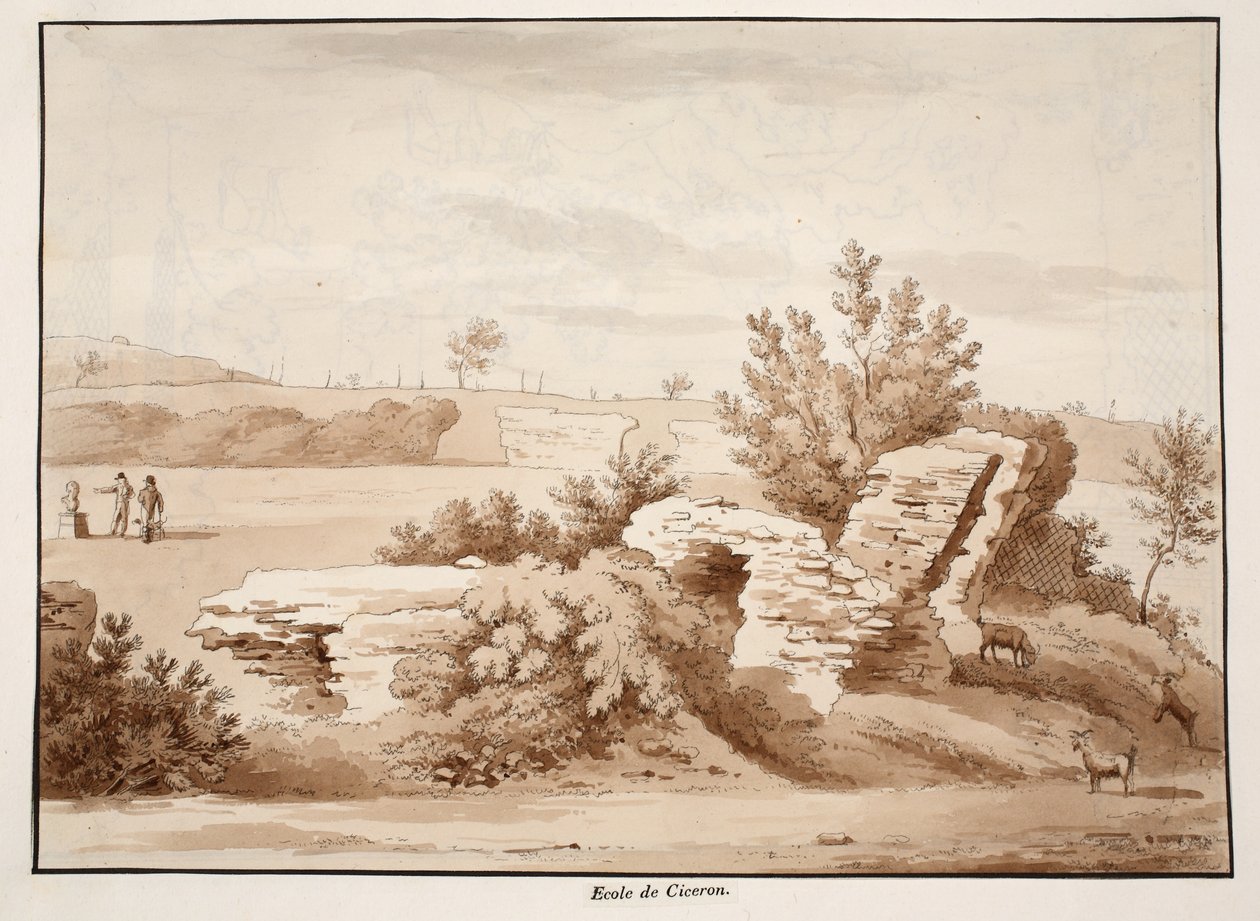 La Escuela de Cicerón, 1833 de Agostino Tofanelli