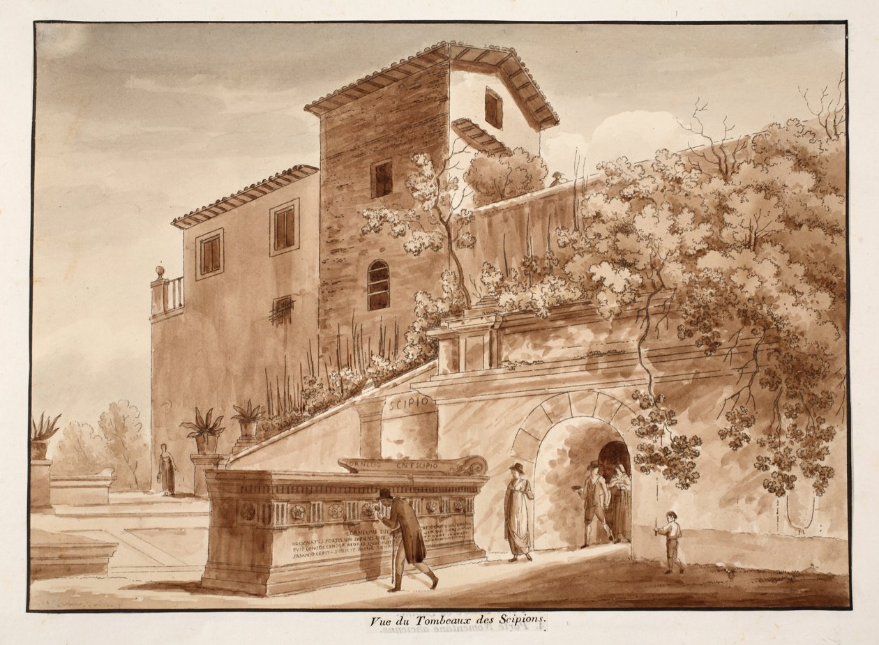 La tumba de los Escipiones, 1833 de Agostino Tofanelli
