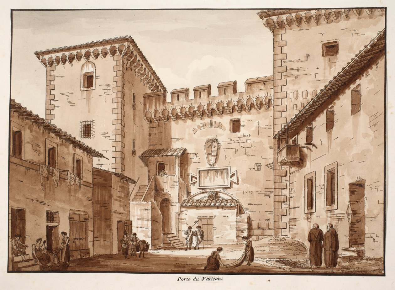 La puerta del Vaticano, 1833 de Agostino Tofanelli