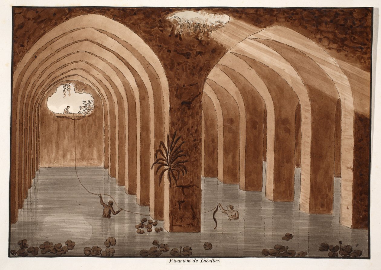 El vivarium de Lucullus, 1833 de Agostino Tofanelli