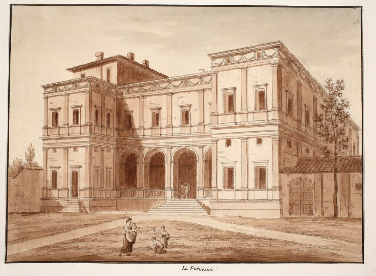 Villa Farnesina, 1833 de Agostino Tofanelli
