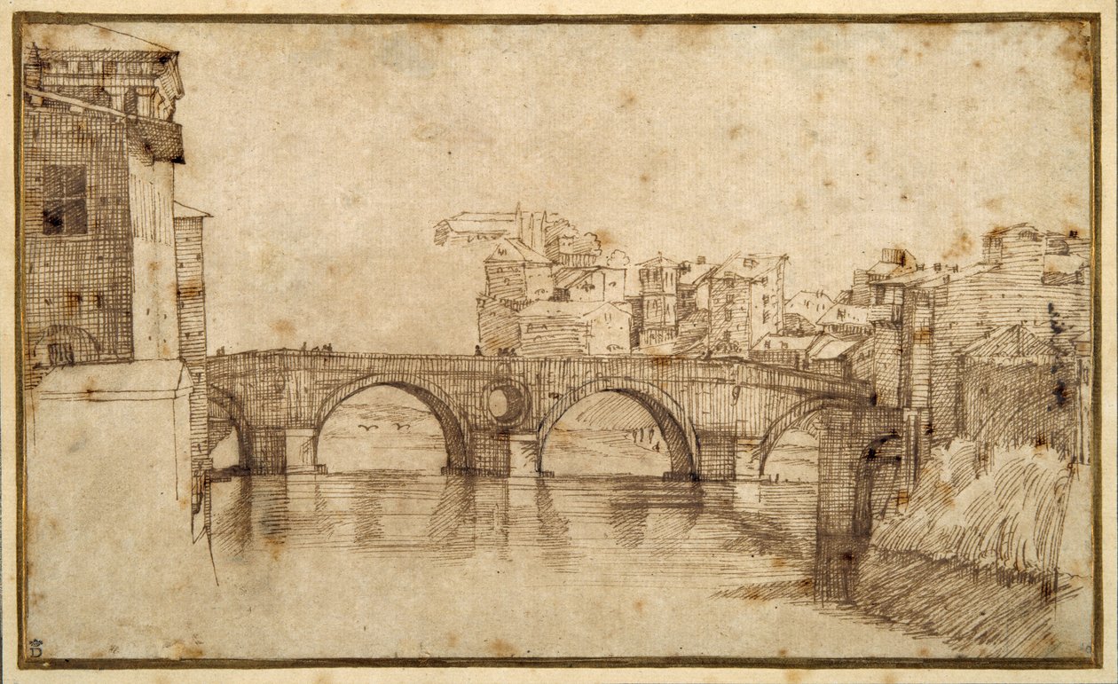 La Isola Tiberiana, Roma de Agostino (attr. to) Carracci