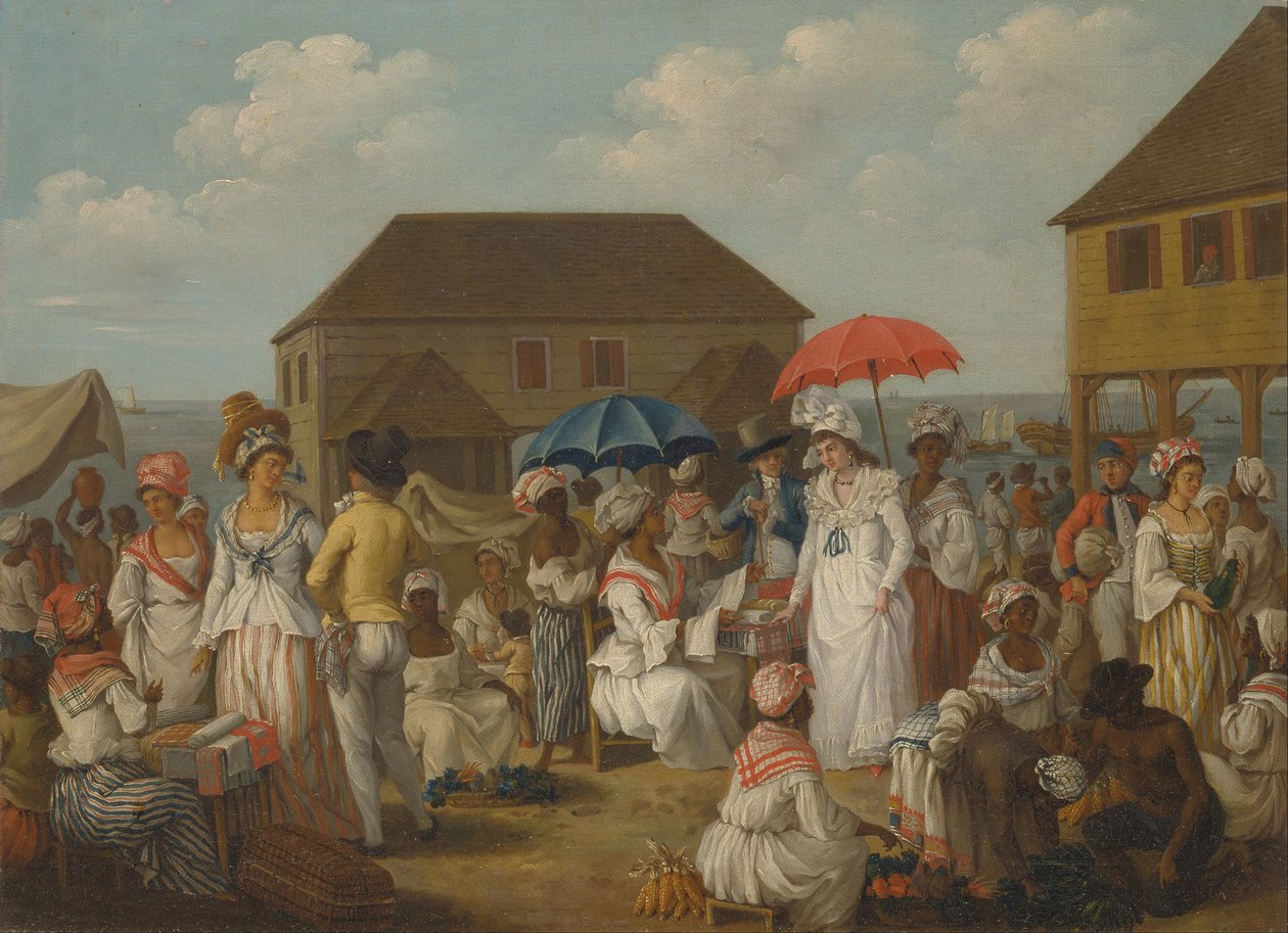 Mercado de lino, Dominica de Agostino Brunias