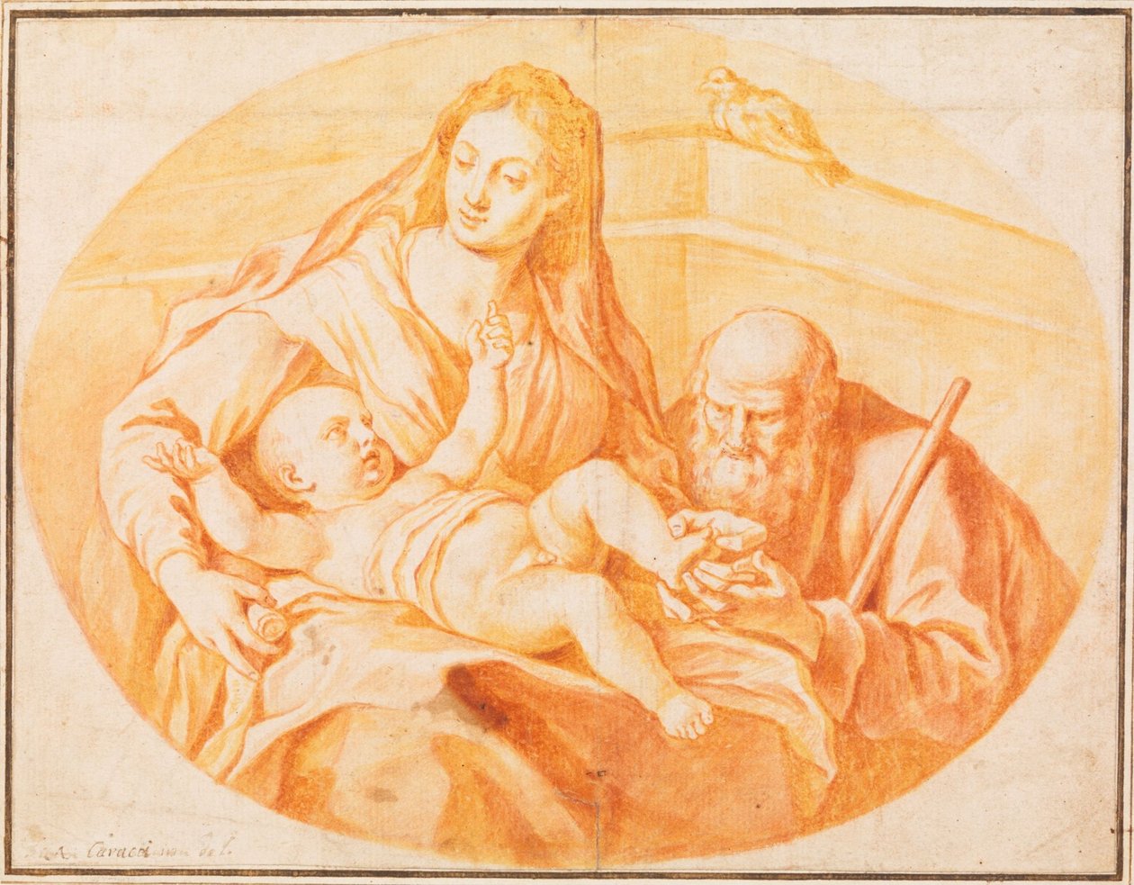 La Sagrada Familia de Agostino Carracci
