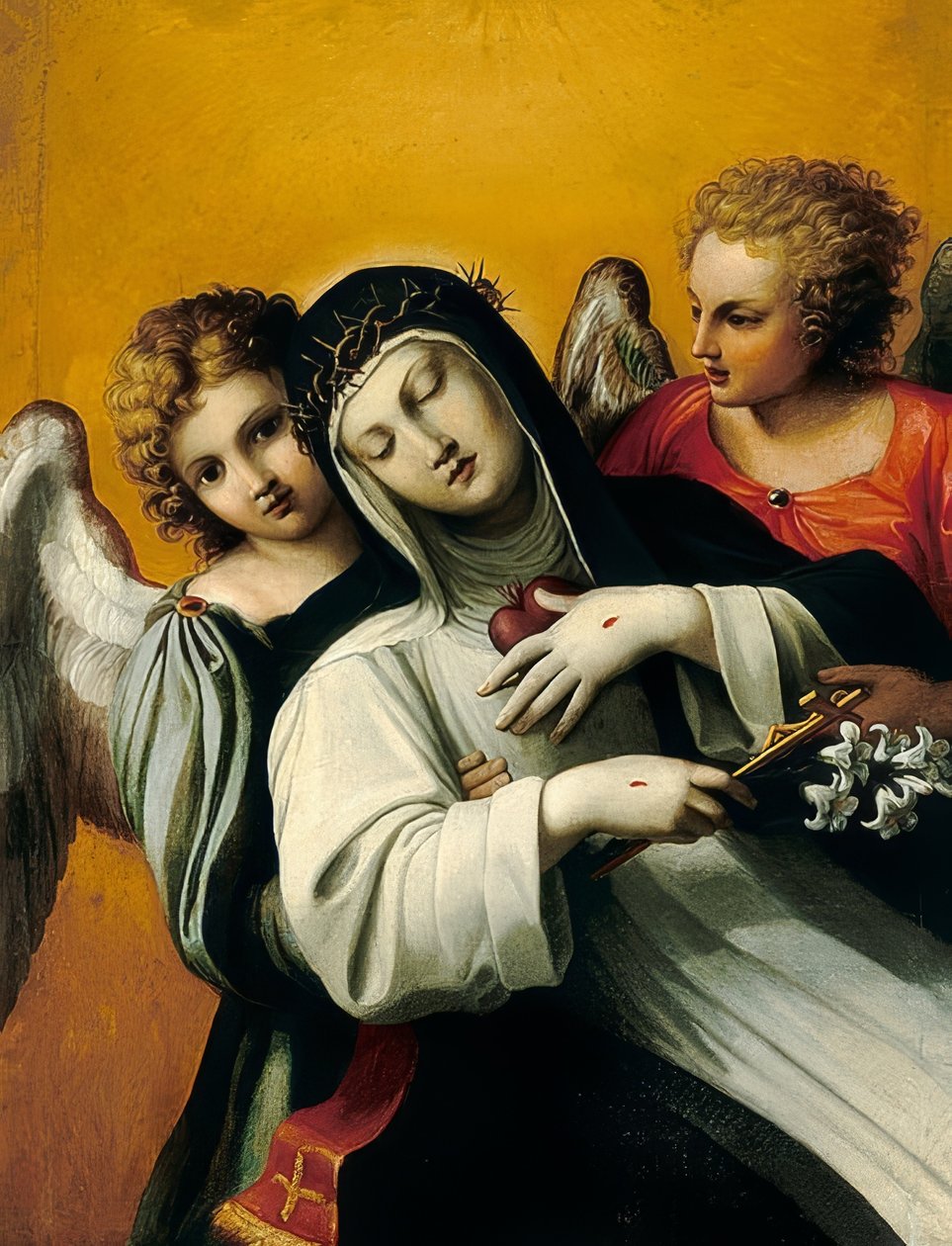 El éxtasis de Santa Catalina de Agostino Carracci