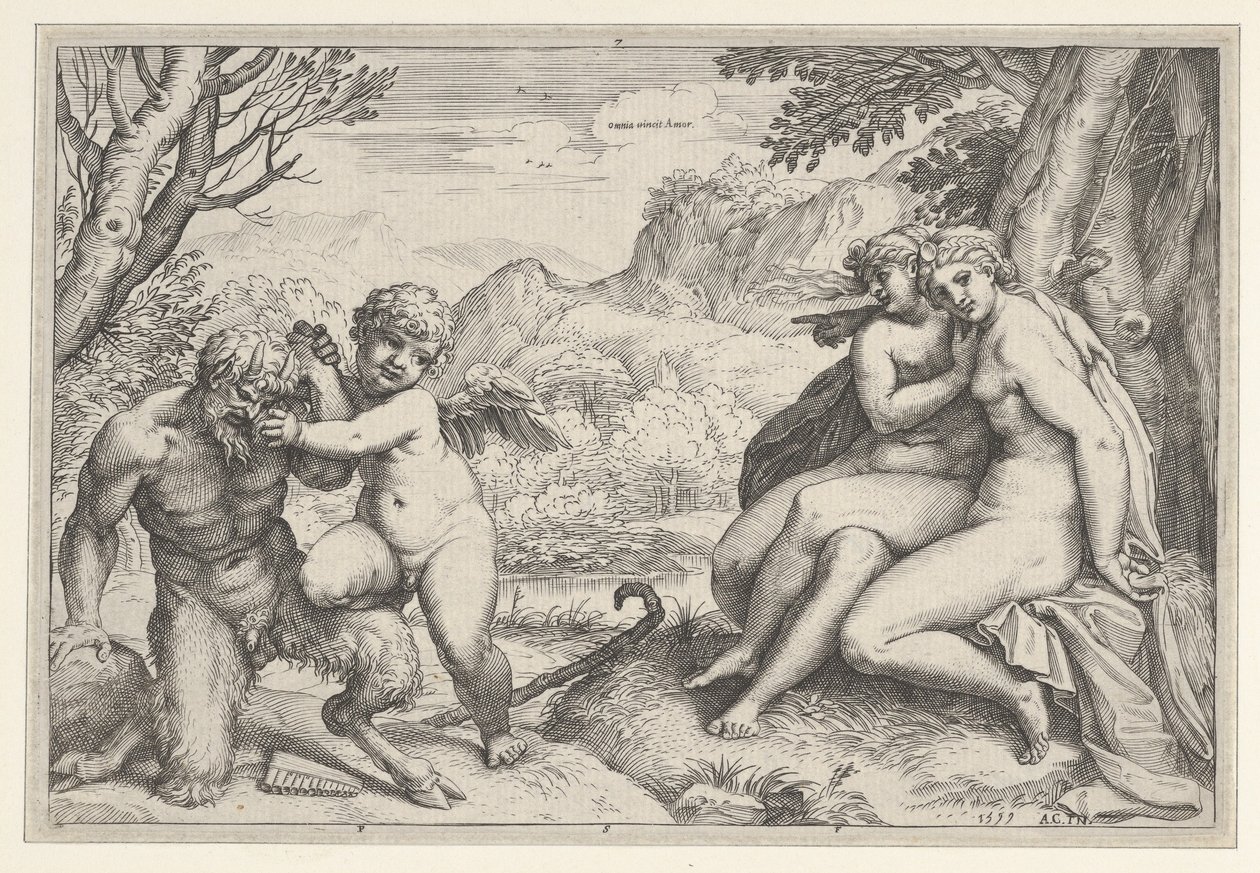 Omnia Vincit Amor de Agostino Carracci