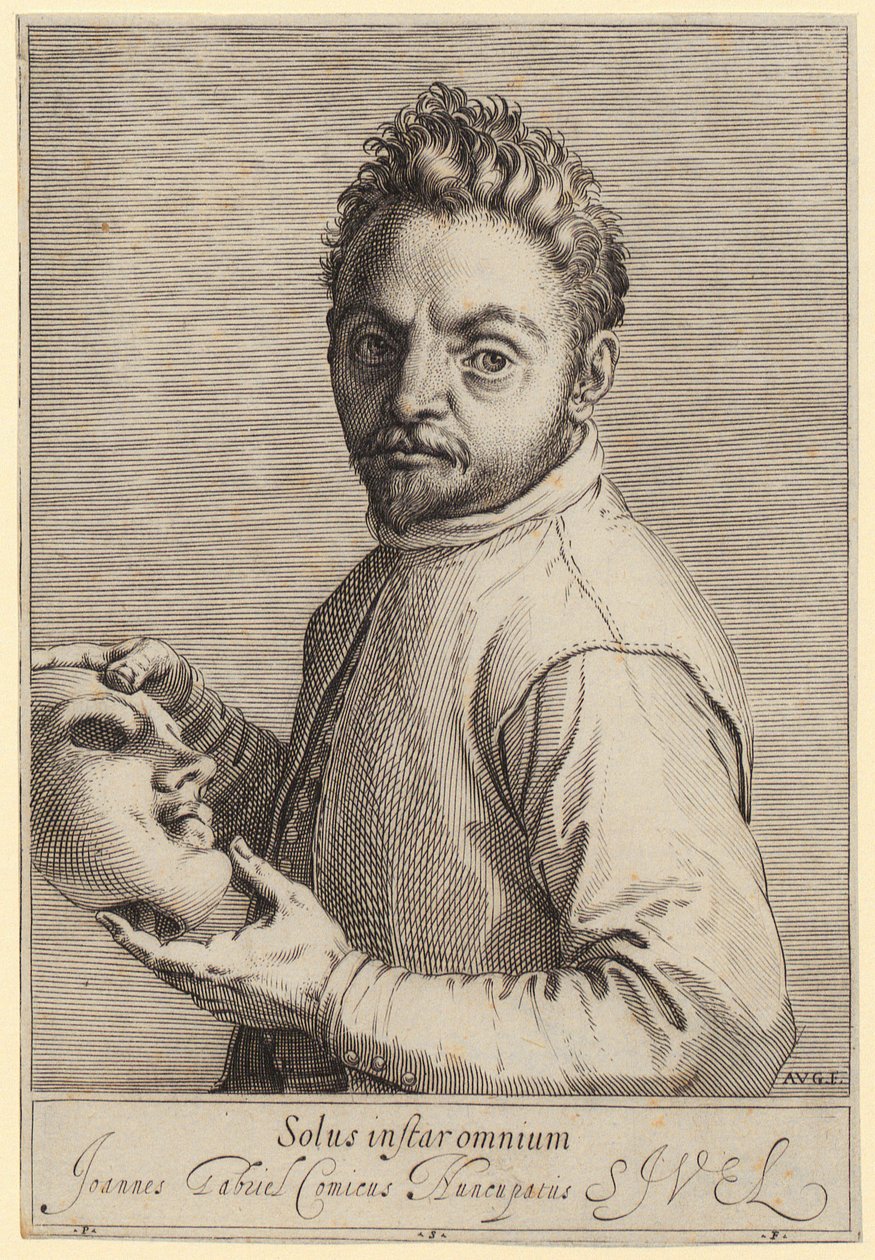 Retrato de Giovanni Gabrielli, llamado «Il Sivello» de Agostino Carracci