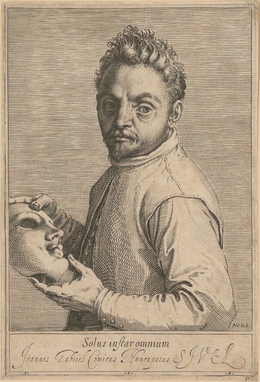 Retrato de Giovanni Gabrielli, llamado «Il Sivello» de Agostino Carracci