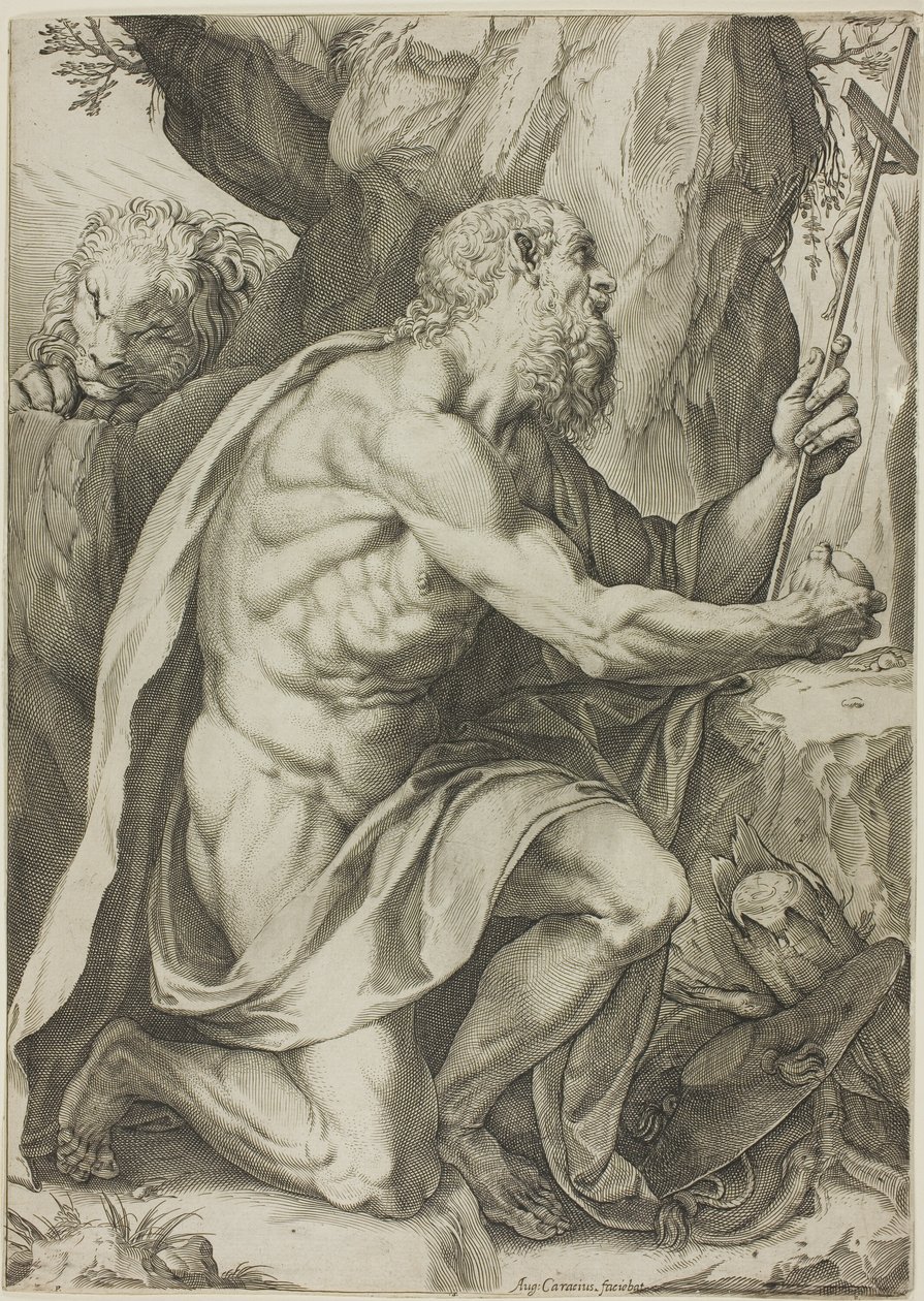San Jerónimo en penitencia de Agostino Carracci