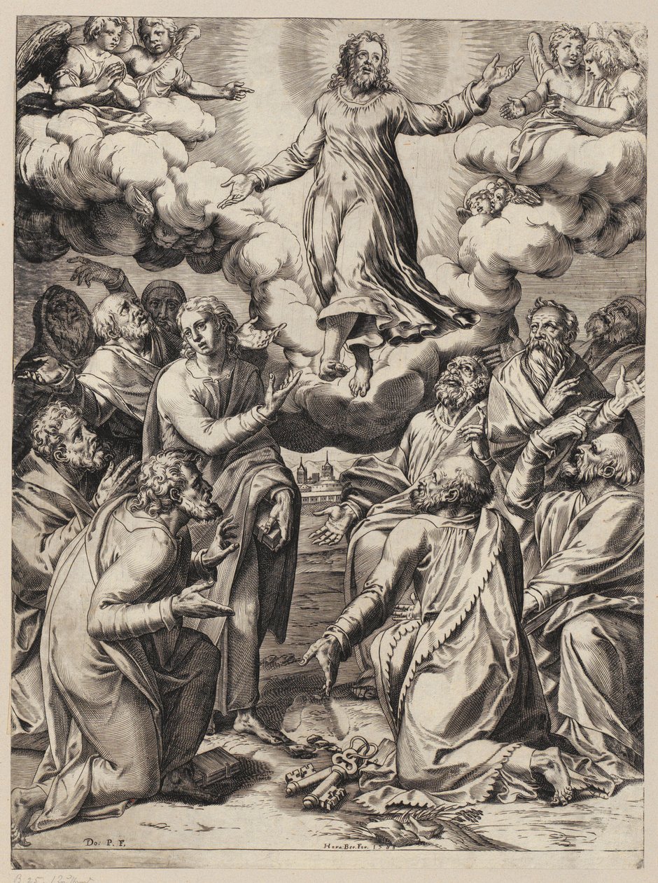 La estigmatización de San Francisco de Agostino Carracci