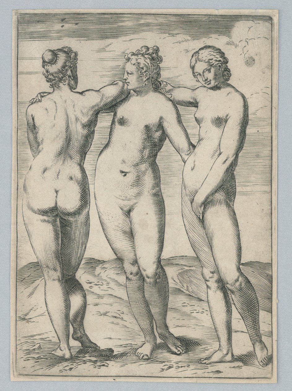 Las Tres Gracias de Agostino Carracci