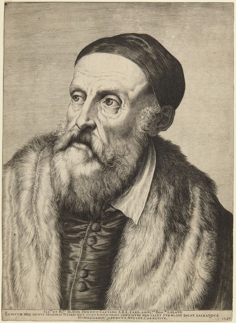 Tiziano  (Bartsch 14 I; Calvesi/Casale 124) de Agostino Carracci