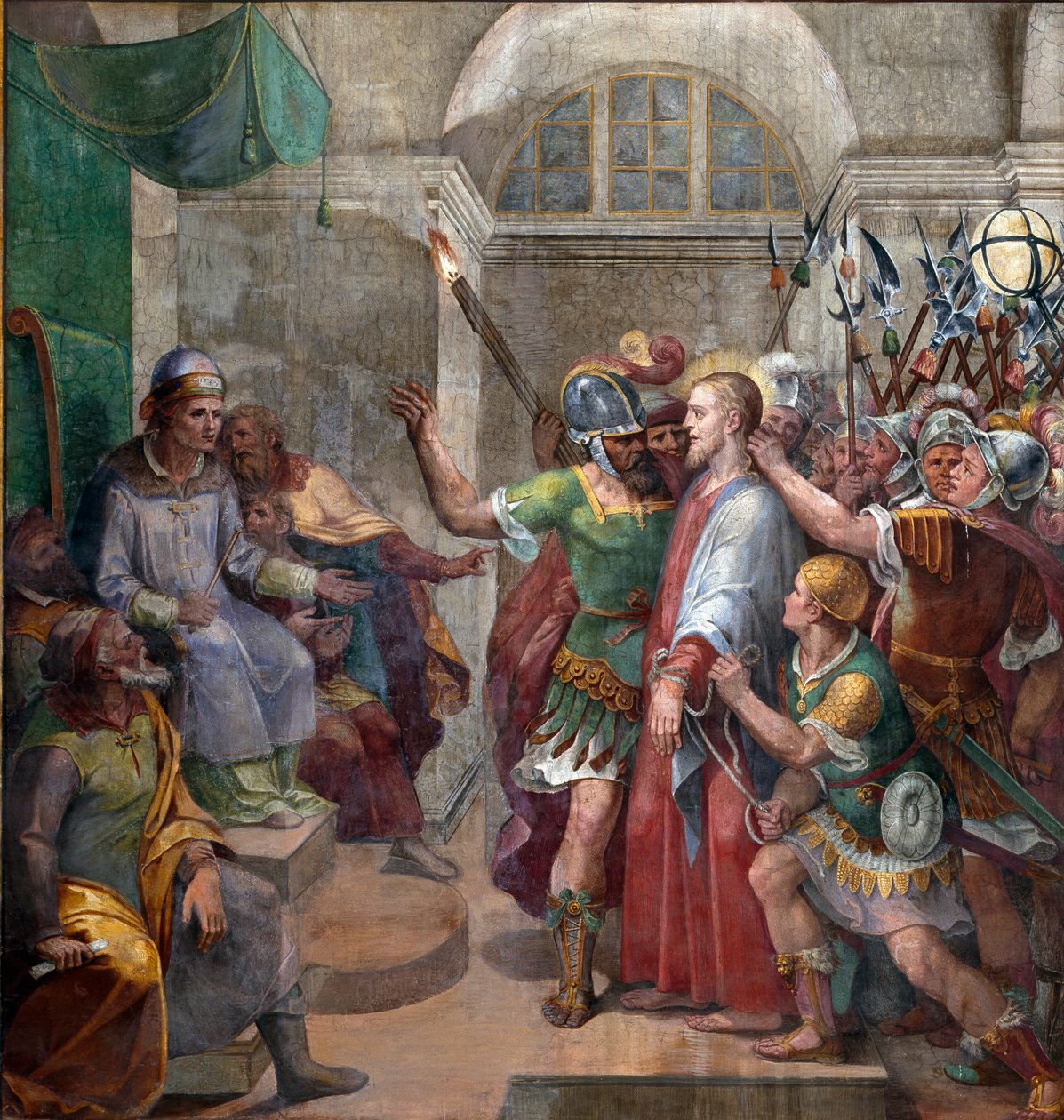 Pasión: “Cristo ante Poncio Pilato” Fresco de Agostino Ciampelli (1577-1642) 1594-1600 Roma, Basílica de Santa Práxedes de Agostino Ciampelli