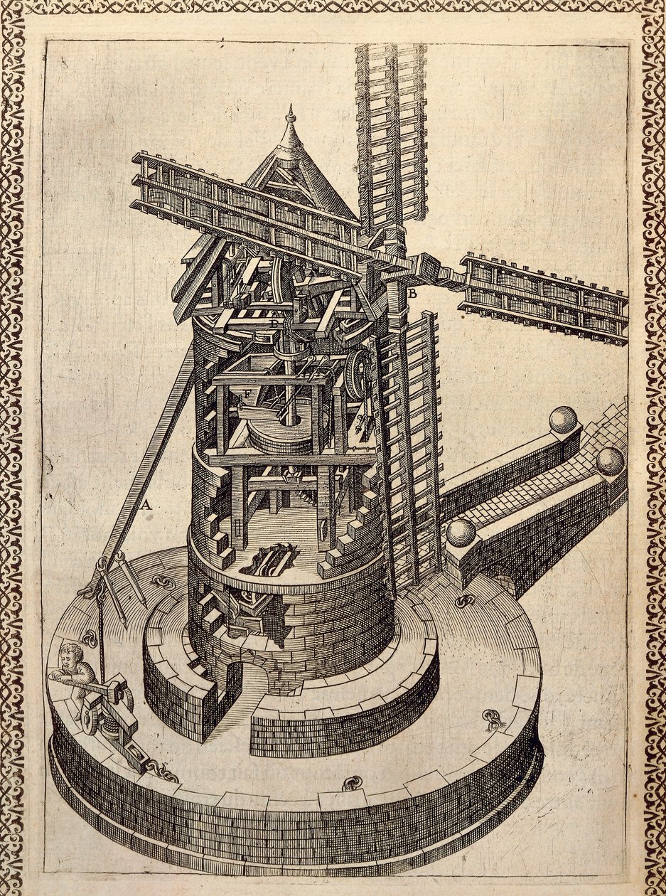 Molino de viento de Agostino Ramelli