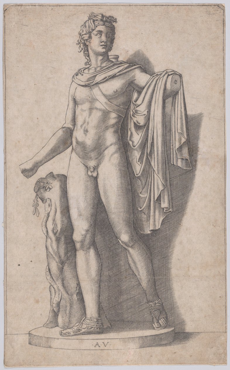 Apolo, ca. 1514-36 de Agostino Veneziano