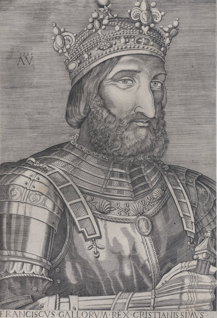 Francisco I, rey de Francia, 1536 de Agostino Veneziano