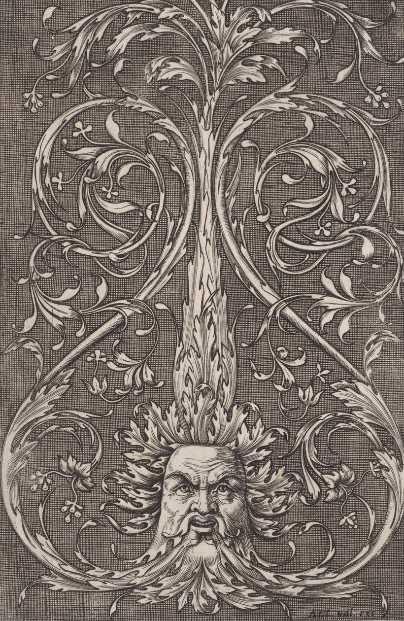 Panel ornamental, ca. 1514-36 de Agostino Veneziano