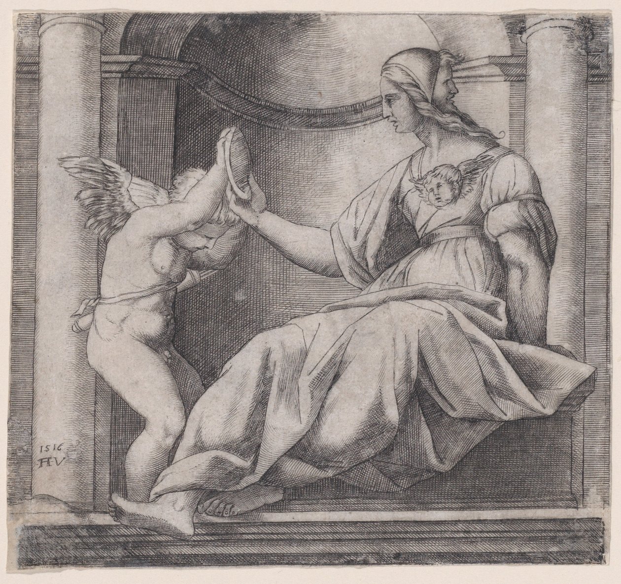 Prudencia, 1516 de Agostino Veneziano