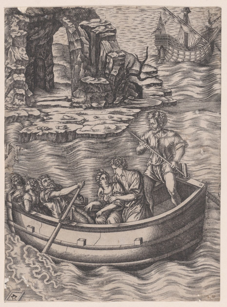 La corteza, ca. 1514-36 de Agostino Veneziano