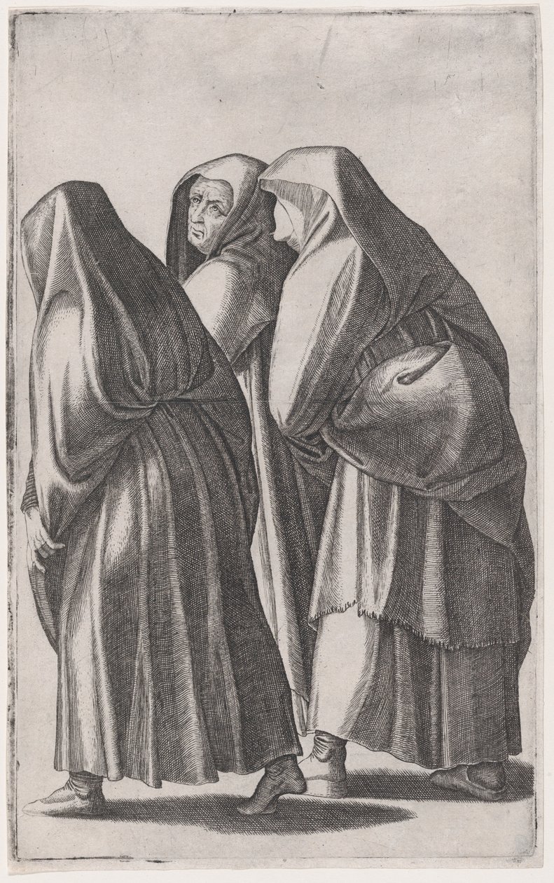 Las tres santas mujeres yendo al sepulcro de Agostino Veneziano